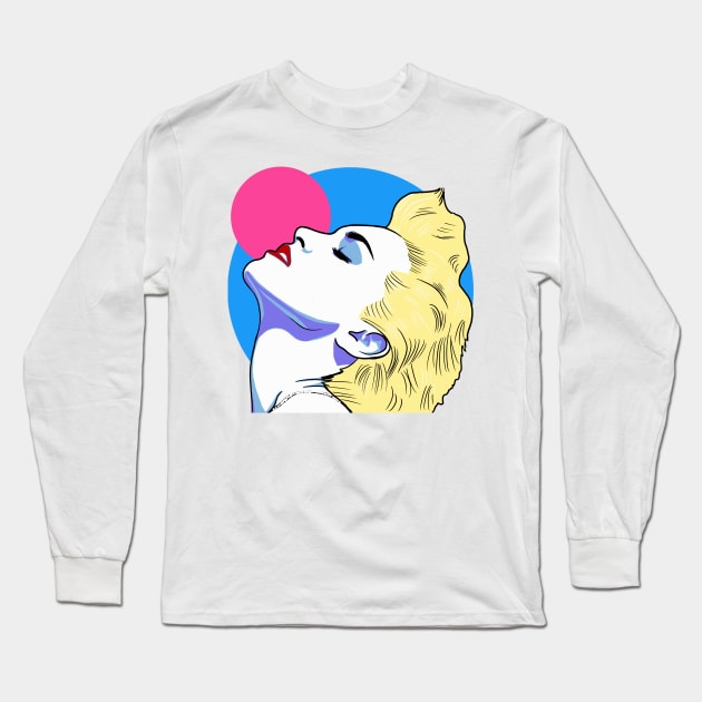 Madonna True Blue Long Sleeve T-Shirt by UnleashedCreationz